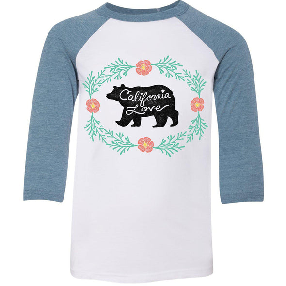 Bear CA Love Youth Baseball Tee-CA LIMITED