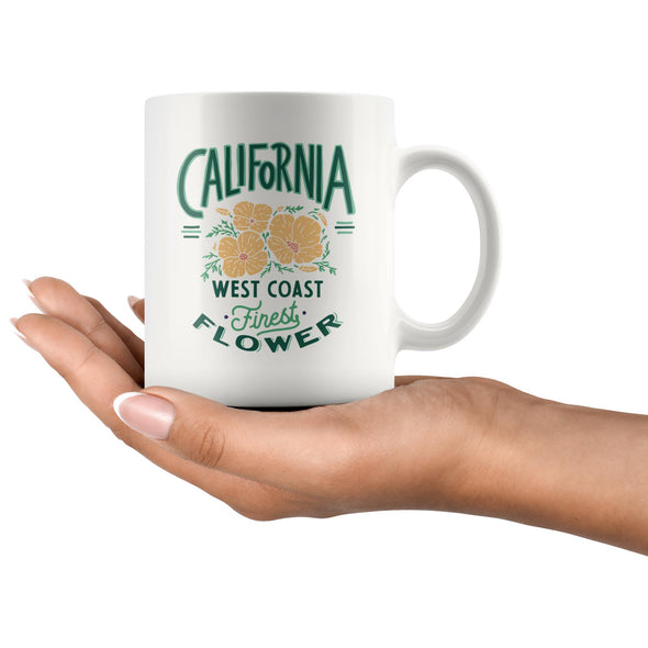 CA Finest Poppies Green Ceramic Mug-CA LIMITED