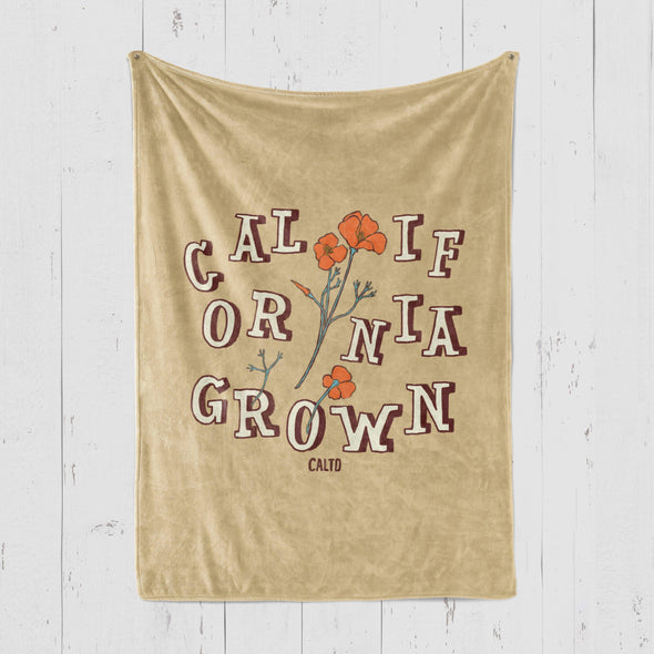 CA Grown Poppies Blanket-CA LIMITED