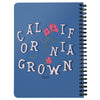 CA Grown Poppies Blue Spiral Notebook-CA LIMITED