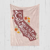 CA State With Poppies Blanket-CA LIMITED