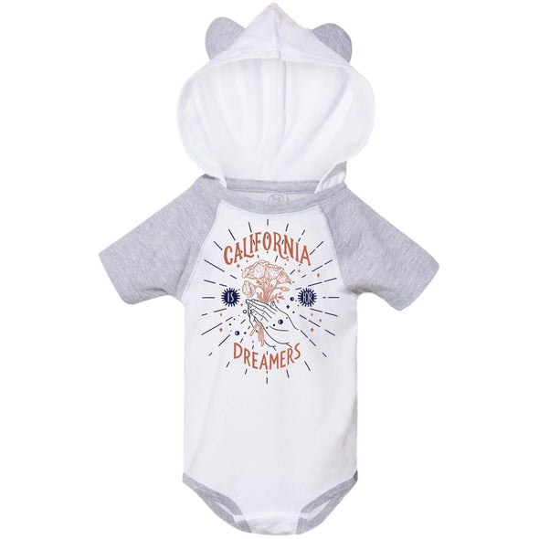 California Dreamers Hooded Baby Onesie-CA LIMITED