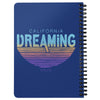 California Dreaming Stripes Blue Spiral Notebook-CA LIMITED