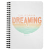 California Dreaming Stripes White Spiral Notebook-CA LIMITED