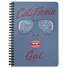 California Girl Glasses Blue Spiral Notebook-CA LIMITED