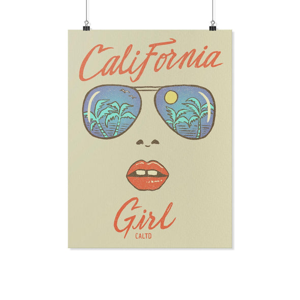 California Girl Glasses Cream Poster-CA LIMITED