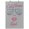 California Girl Glasses Grey Poster-CA LIMITED