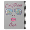 California Girl Glasses Grey Spiral Notebook-CA LIMITED