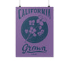 California Grown Circle Purple Poster-CA LIMITED