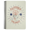 California Is For Dreamers Cream Spiral Notebook-CA LIMITED