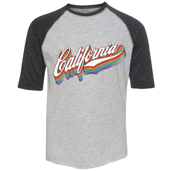 California Rainbow Youth Baseball Tee-CA LIMITED