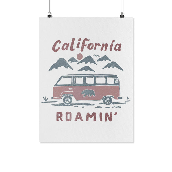 California Roamin' White Poster-CA LIMITED