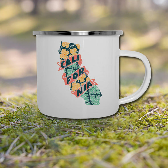 Calimap Flower Camper Mug-CA LIMITED