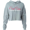 Curvy Flamingos FL Cropped Hoodie-CA LIMITED