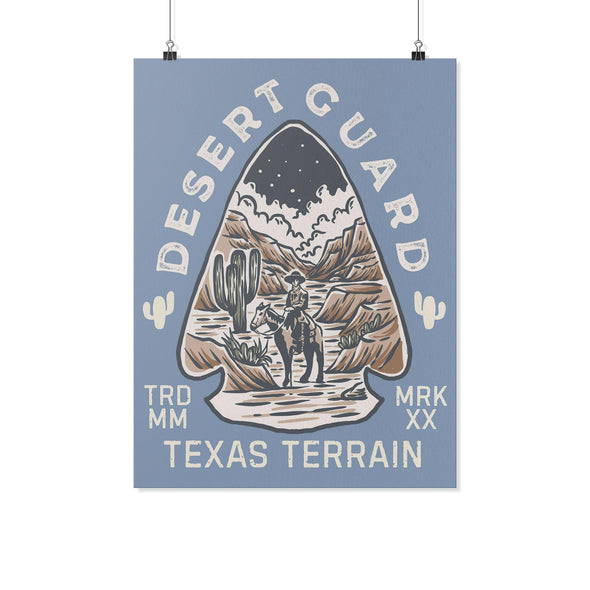 Desert Guard Texas Bali Blue Poster-CA LIMITED