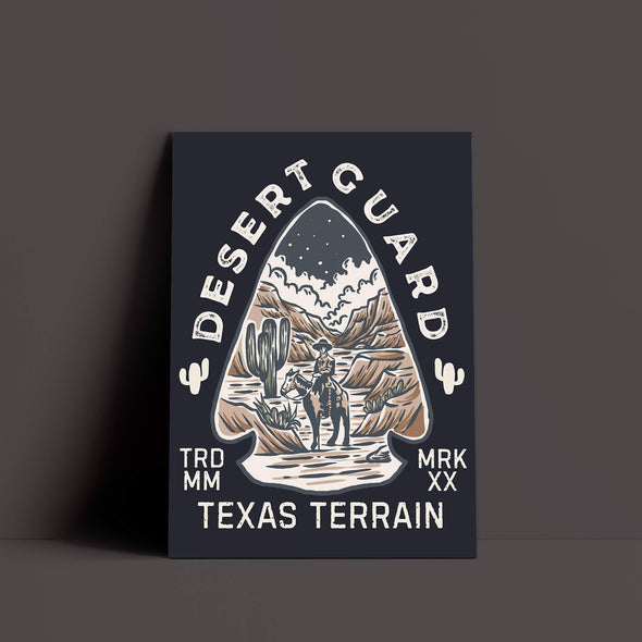 Desert Guard Texas Dark Blue Poster-CA LIMITED