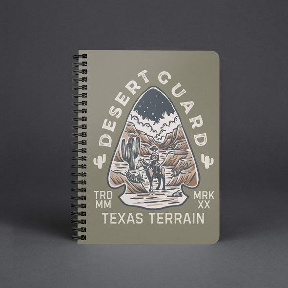 Desert Guard Texas Olive Spiral Notebook-CA LIMITED