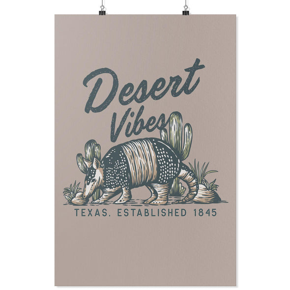 Desert Vibes Texas Beige Poster-CA LIMITED