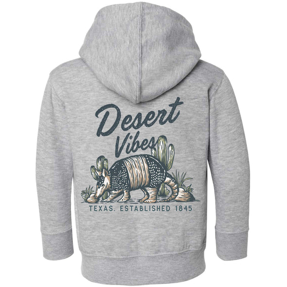 Desert Vibes Texas Toddlers Zip Up Hoodie-CA LIMITED