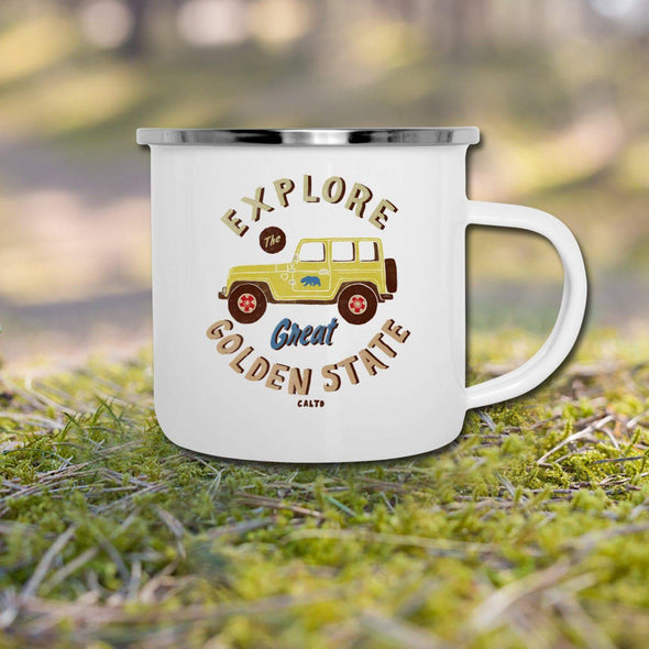 Explore The Great Golden State Camper Mug-CA LIMITED