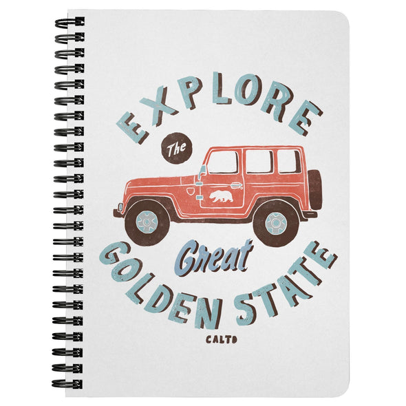 Explore White Spiral Notebook-CA LIMITED