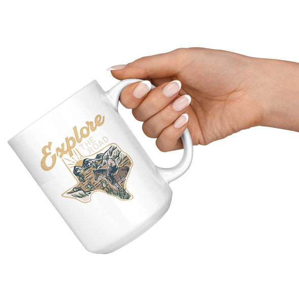 Explore the Road Texas Ceramic Mug-CA LIMITED