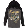 Explore the Road Texas Raglan Toddlers Hoodie-CA LIMITED