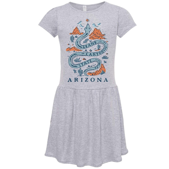 Grand Canyon Snake Arizona Toddlers Dress-CA LIMITED