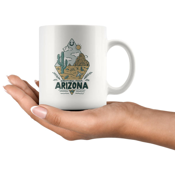 Greetings From Arizona Ceramic Mug-CA LIMITED