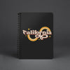 Groovy California Black Spiral Notebook-CA LIMITED