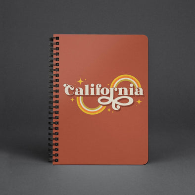 Groovy California Brick Spiral Notebook-CA LIMITED