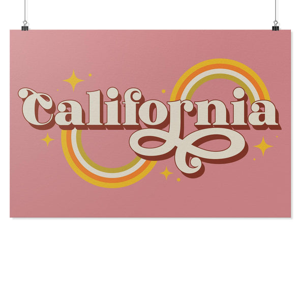 Groovy California Mauve Poster-CA LIMITED