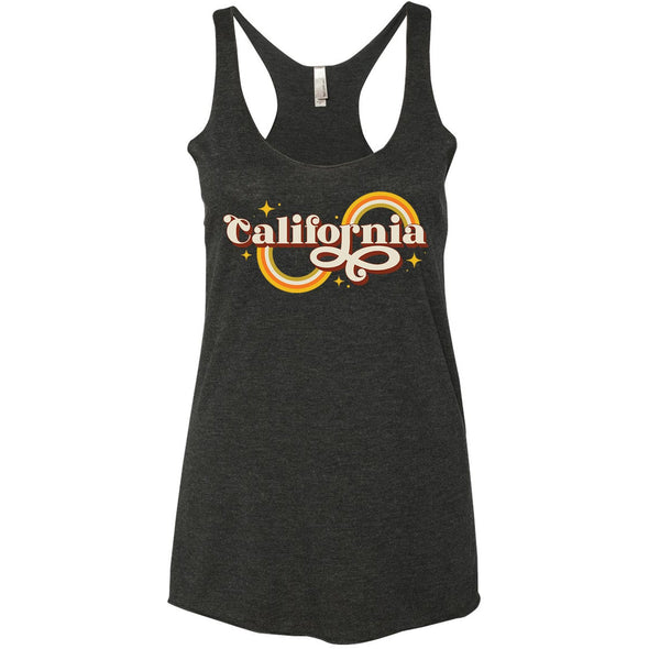 Groovy Rainbow Racerback Tank-CA LIMITED