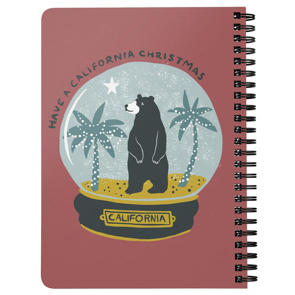 Have a California Christmas Red Spiral Notebook-CA LIMITED