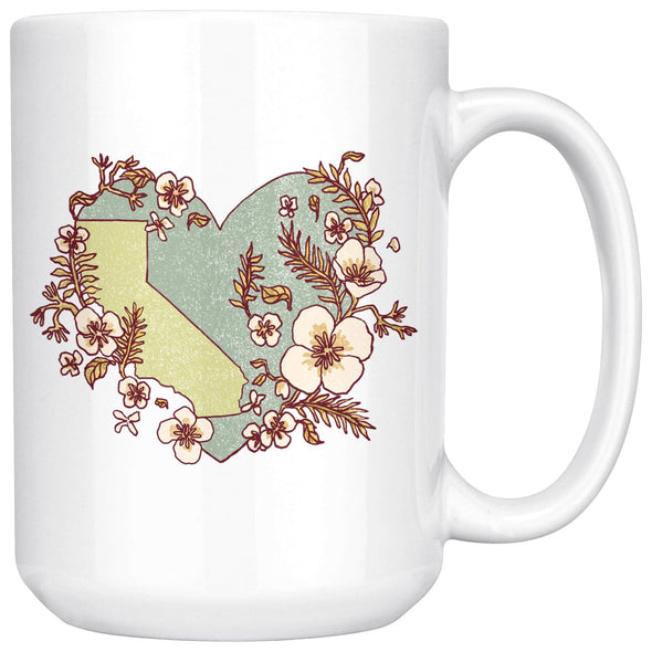 Heart State Green Ceramic Mug-CA LIMITED