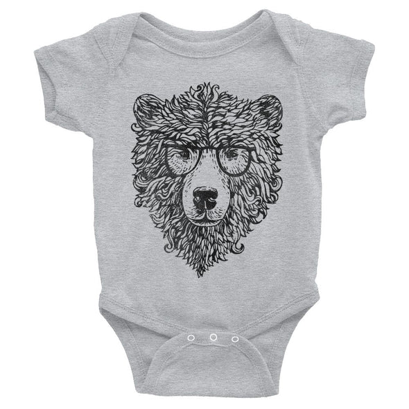 Hipster Bear Baby Onesie-CA LIMITED