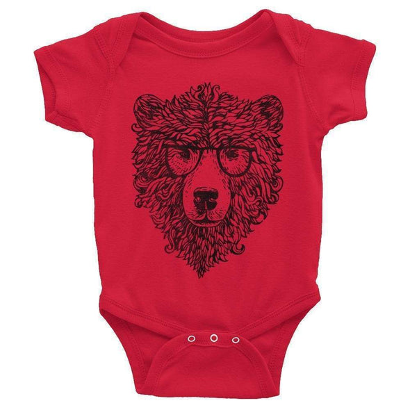 Hipster Bear Baby Onesie-CA LIMITED