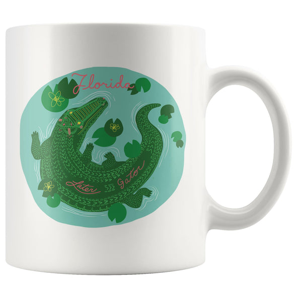 Later Gator FL Green Ceramic Mug-CA LIMITED