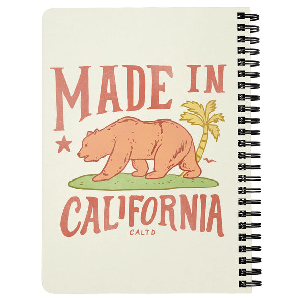 Made in California Cream Spiral Notebook-CA LIMITED