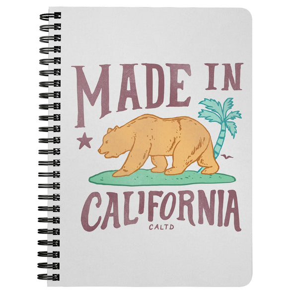 Made in California Grey Spiral Notebook-CA LIMITED