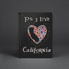 P.S. I Love California Black Spiral Notebook-CA LIMITED