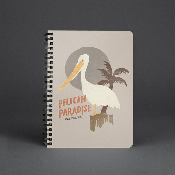 Pelican Paradise Cream Spiral Notebook-CA LIMITED