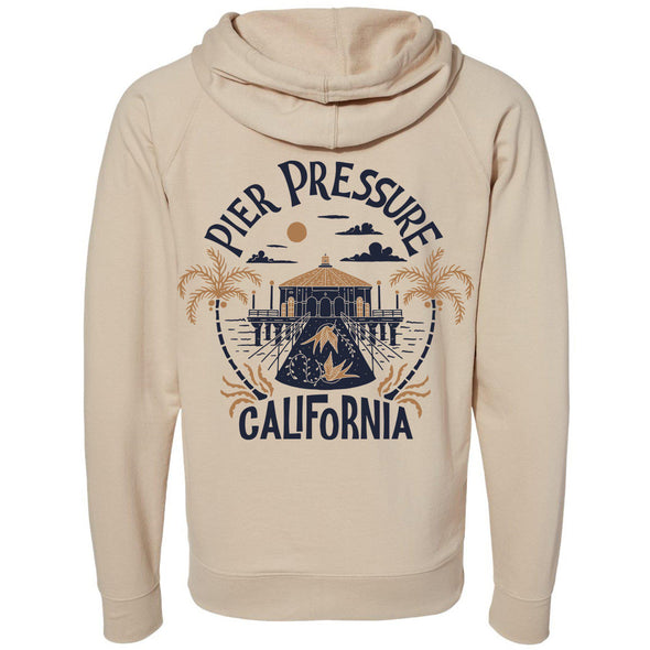 Pier Pressure Raglan Zipper Hoodie-CA LIMITED