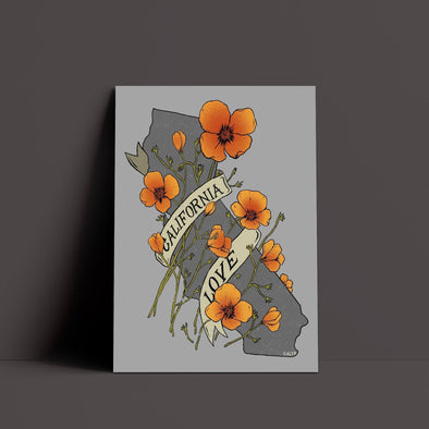 Poppy CA Love Grey Poster-CA LIMITED