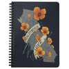 Poppy CA Love Navy Spiral Notebook-CA LIMITED