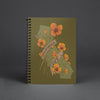 Poppy CA Love Olive Spiral Notebook-CA LIMITED