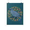 Poppy Quail Eden Blue Poster-CA LIMITED