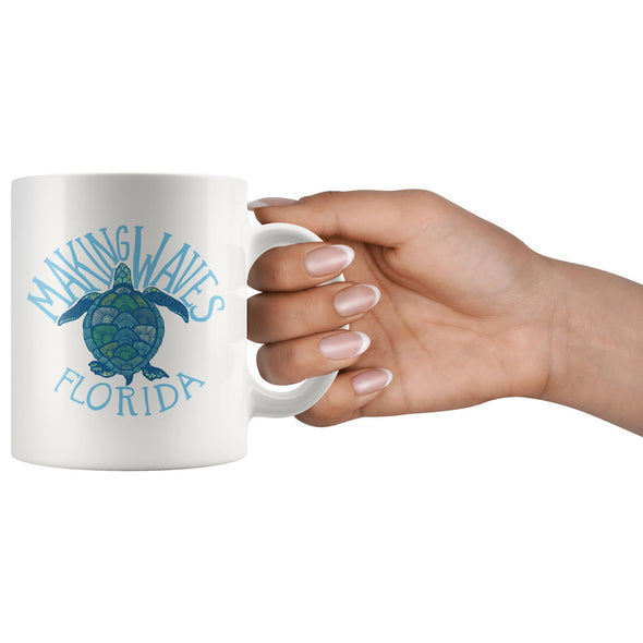 Sea Turtle FL Light Blue Ceramic Mug-CA LIMITED