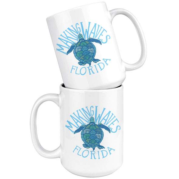 Sea Turtle FL Light Blue Ceramic Mug-CA LIMITED