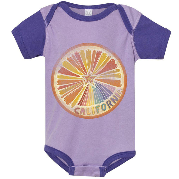 Starburst Orange Baby Onesie-CA LIMITED